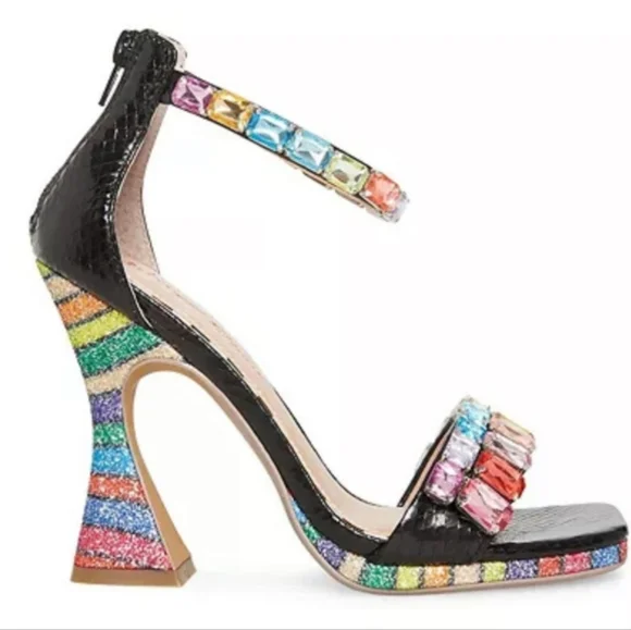 Betsey Johnson Emani High Heel Sandals Black - Picture 2 of 8